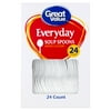 Great Value Everyday Soup Spoons, 24 count