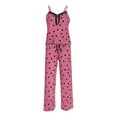 thumbnail image 4 of Tnhcen Romantic Heart Print Pajama Set Women's Camisole & Pants Sleepwear (S-2XL) Soft & Stretchy, 4 of 6