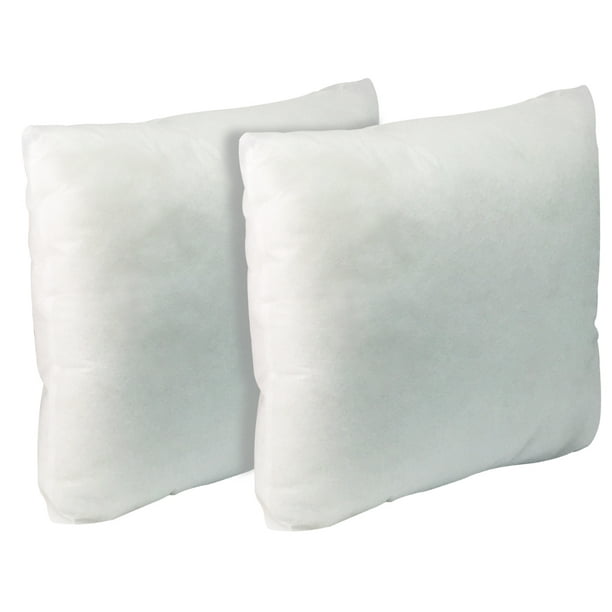 California Pillow 18 X 18 Set Of Two Premium Hypoallergenic Extra Firm Throw Pillow Insert Stuffer Pillow Insert White Made In Usa Walmart Com Walmart Com