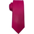 thumbnail image 1 of XINQIHANG Men's Ties Solid Pure Color Plain Formal Black Ties For Men, 1 of 5