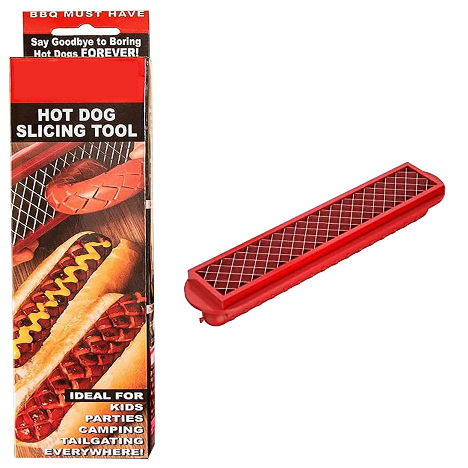 SLOTDOG - Hot Dog Slicing Tool - Stainless Steel Cutter Blades For