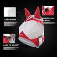 thumbnail image 2 of Maskology Horse Fly Mask Standard with Ears UV Protection for Horse Red (M; Cob), 2 of 6