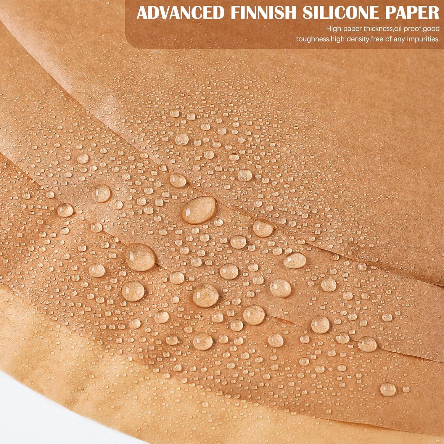 40 Pcs 20 Inch Round Parchment Paper Dutch Oven Liners Disposable Unbleached Baking Paper for Cake Pan, Air Fryer, Steamer, BBQ Party, Cakes, Pizza, Meats and Vegetables