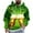 Green, variant on SGFCWSX Pullover Hoodie for Men Graphic Print Fleece with Drawstring Hood Casual Oversized Sweatshirt Orange Size L
