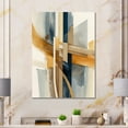 thumbnail image 2 of Designart Modern Blue And Gold Abstract I Canvas Wall Art, 2 of 5