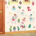 thumbnail image 5 of adviicd Christmas Wall Sticker Cartoon Animal Self Adhesive Wall Sticker Children's Room Christmas Decorations Sticker, 5 of 5