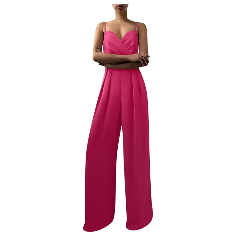ELFINDEA Jumpsuits for Women Fashion Party Casual Suspender Waist