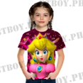 thumbnail image 1 of Camiseta Super Princess Peach-MARIO Niñas Impresión De Moda Lindo Rosa 3-14 Años Camisa De Niño Verano Manga Corta Cuello Redondo Top Fiesta Cumpleaños, 1 of 4