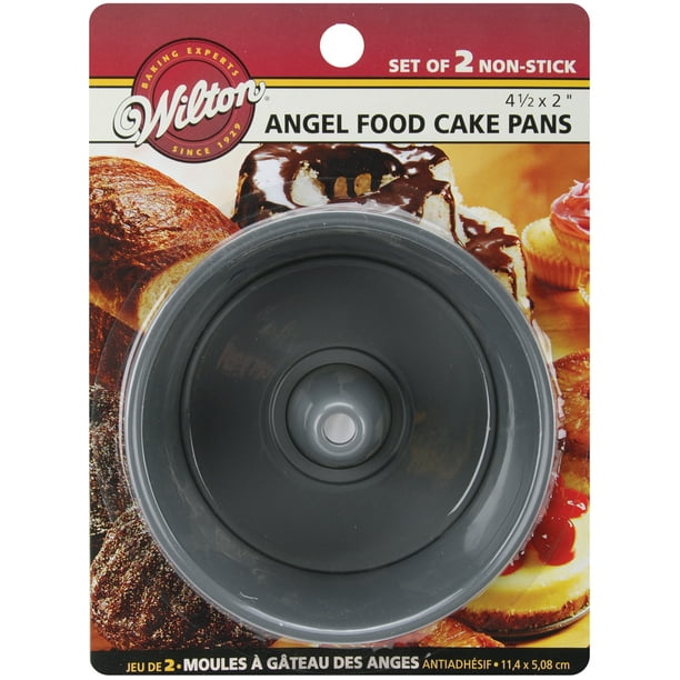 Mini Moules à Gâteau de Nourriture d'Ange 2/Pkg-Round 4.5"X2"