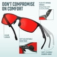thumbnail image 4 of Gafas IBOANN de Fibra de Carbono con Montura Metálica para Bloqueo de Luz Azul, 4 of 9