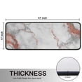 thumbnail image 5 of Kitchen Rugs Sets Of 2,White Gray Rose Gold Marble Pattern Anti Fatigue Kitchen Mat Rugs Non Slip Washable,Decorative Kitchen Floor Mats for Kitchen,Sink,Laundry,17"x47"+17"x47", 5 of 5