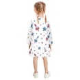 thumbnail image 3 of Girls' long-sleeved dress Rockets and Stars Girls' A-line dress with ribbed cuffs Soft and comfortable, 3 of 6