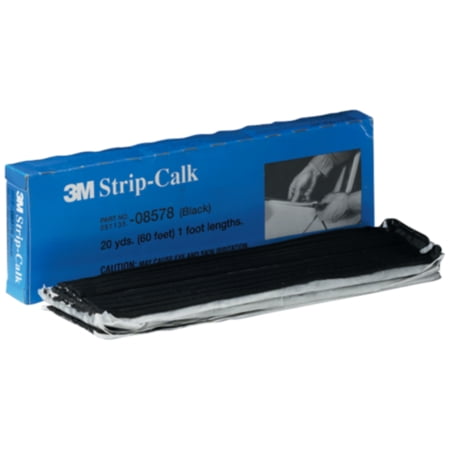 3M Strip Calk, 08578, Black, 1 ft. Strips