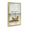 thumbnail image 2 of Stupell Industries Coastal Watercolor Paradise Seaside Retreat Gold Floating Frame Canvas Art, 21 x 31, by Petals Prints Design, 2 of 8