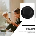 thumbnail image 6 of OFFIGAM 4-Pack Black Frosty Hats Textile Accessories for Doll Clothes Decoration and Craft Supplies, 6 of 10