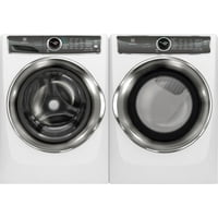 Electrolux Side by Side Front Load Steam EFLS627UIW 27" Washer with EFME627UIW 27" Electric Dryer Laundry Pair Set in White