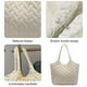thumbnail image 5 of Bolso de mano acolchado para mujer, bolso de hombro grande, bolso de diseñador, bolso de trabajo con cremallera, bolso de mano de plumón, 5 of 6