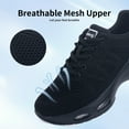 thumbnail image 6 of JOYFON Women Running Shoes Tennis Athletic Sneakers Cushioned Non Slip Lightweight Walking Shoes SolidBlack Size 6.5, 6 of 6