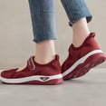 thumbnail image 6 of Willtoo Womens Breathable Walking Orthopedic Shoes Mesh Lightweight Sneakers Mary Jane Flats Wide Width Comfortable Working Nurse Shoes Non-Slip Adjustable, 6 of 6