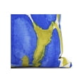 thumbnail image 2 of Simply Daisy, 20" x 20" Sunset Tulip Blue Floral DecorativeOutdoor Pillow, 2 of 2