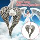 thumbnail image 1 of Collar para mujer, joyería para mujer, joyería para mujer "Parte de mi corazón está en el colgante conmemorativo navideño de alas de ángel", joyería para mujer TÍA, 1 of 4