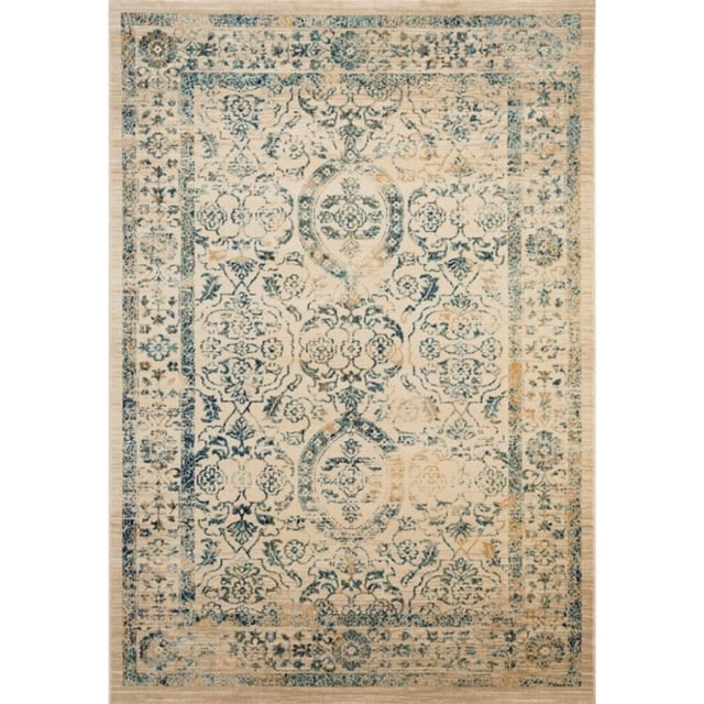 Safavieh Evoke 9' X 12' Power Loomed Rug in Beige and Turquoise