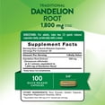 thumbnail image 2 of Dandelion Root Capsules | 1800mg | 100 Count | Non-GMO & Gluten Free Extract | by Nature's Truth, 2 of 7