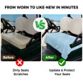 thumbnail image 4 of Golf Cart Seat Covers for 2 Seater, Blue Christmas Snowflake Soft Microfiber Cart Seat Towel Blanket, Winter Snowflake Xmas Absorbent Breathable Non Slip Bench Seats Protector for Golf Course 51"x31", 4 of 9