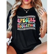Retro Special Education Squad Groovy Dream Team SPED Teacher T-Shirt