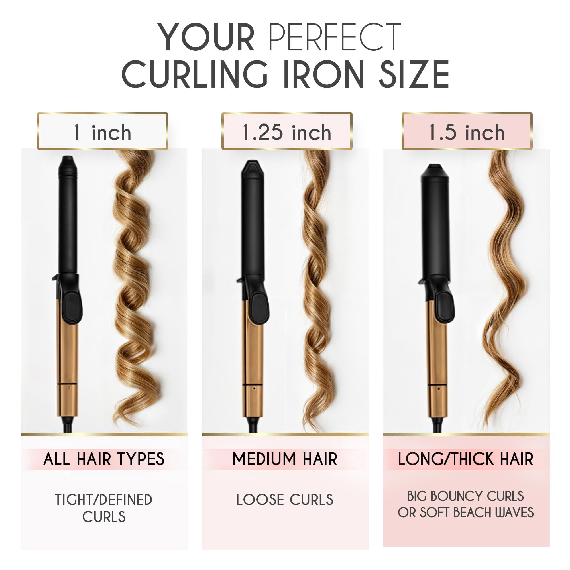 Ella Bella, 1 Inch Ceramic Curling Iron, Digital Display  display picture 3