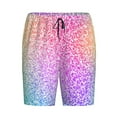 thumbnail image 4 of Gaeub Colorful Glitters Printed Men's Short Pajama Pants, Lightweight Lounge & Sleep Bottoms Keep You Cool - XX-Large, 4 of 9