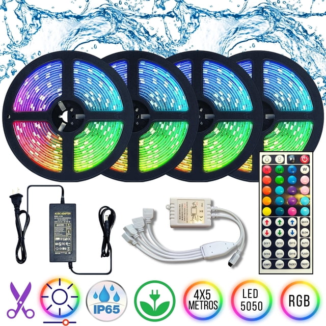 Tira LED RGB 5050 DOSYU Multicolor Impermeable 20 metros
