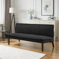 thumbnail image 4 of Gewnee Futon Sofa Bed,Modern Velvet Convertible Sofa Bed with 3 Adjustable Backrest Angles,Loveseat Sleeper Couch for Living Room Apartment Furniture.Black, 4 of 9