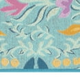 thumbnail image 5 of The Pioneer Woman Folk Geo Outdoor Rug, Turquoise Color, 7' x 10', 5 of 7