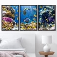 thumbnail image 3 of wall26 - 3 Piece Canvas Wall Art - Photo of a Tropical Fish on a Coral Reef - Modern Home Art Stretched and Framed Ready to Hang - 24"x36"x3 BLACK, 3 of 5