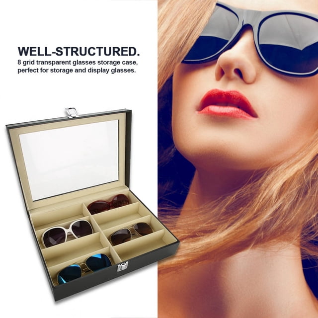 Glasses Storage Box, Box Organizer, Dust-proof Moist-proof For Home Glasses Shop