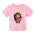 thumbnail image 5 of Ropa para niños, camiseta de algodón con la casa de muñecas de Gabby, linda camiseta de dibujos animados para bebés, camisetas casuales de manga corta para niñas pequeñas, 5 of 5