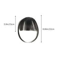 thumbnail image 4 of FSTDelivery Hair Clip in Bangs Wispy Human Hair Bangs Hairpieces for Women, Fringe Neat Faker Bangs with Temples Hairpieces for Party and Daily Wear, Black Hair Extension, 4 of 7