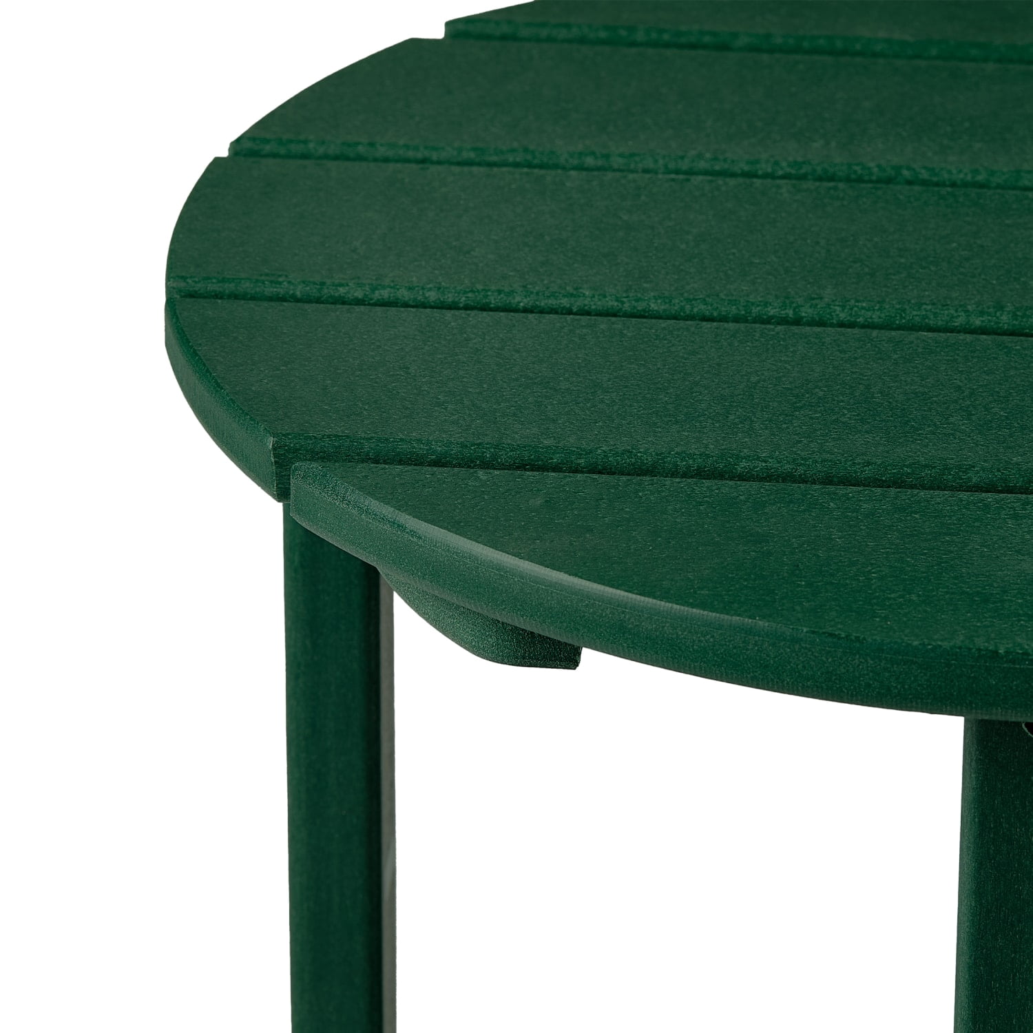 WestinTrends Malibu Outdoor Side Table – All-Weather Poly Lumber Adirondack Round Patio End Table,  Dark Green