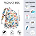 thumbnail image 6 of Cute Dinosaur Pattern Backpack for School,Cute School Bag,Schoolbag with Adjustable Shoulder Straps & Padded Back,13.4"x11"x4.7", 6 of 6