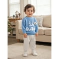 thumbnail image 4 of BemeyourBBs Brother Matching Sweater Star Letter Crewneck Long Sleeve Knit Tops, 4 of 9