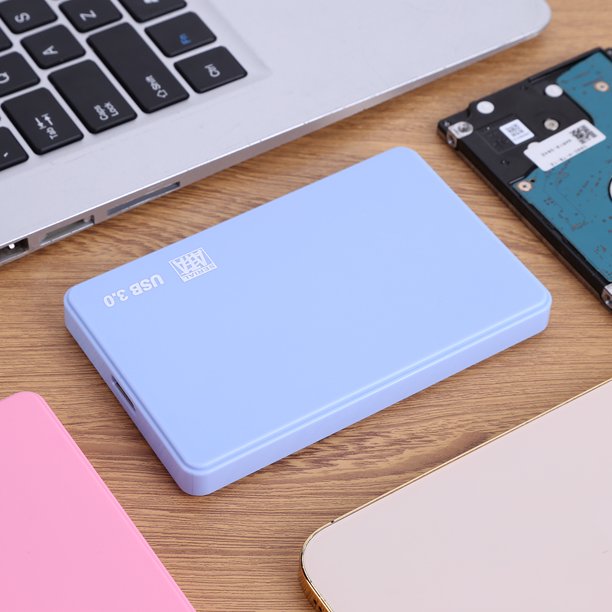 SATA a USB3.0 HDD Box de alta velocidad de 2,5 pulgadas para almacenamiento externo SSD (azul) Sywqhk Para estrenar