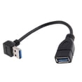 thumbnail image 2 of Sincronización de Datos Cable Adaptador de ángulo USB 3.0 de Conector a Extensión USB de Computadora shamjiam Cable adaptador USB, 2 of 7