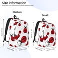 thumbnail image 2 of Easygdp Fly Flying Ladybug Mochila de Lona Resistente para Laptop, Compatible con Laptops de 15 a 17 pulgadas, Ideal para Escuela, Trabajo y Viajes-Small, 2 of 5