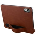 thumbnail image 5 of Case with Stand for iPad Mini 7 2024 (A17 Pro) & Mini 6 2021 (A2567, A2568, A2569) - Durable PU Leather Cover with Auto Sleep Wake, Card Slot, Hand Strap Feature For iPad mini6/mini7,Brown, 5 of 5