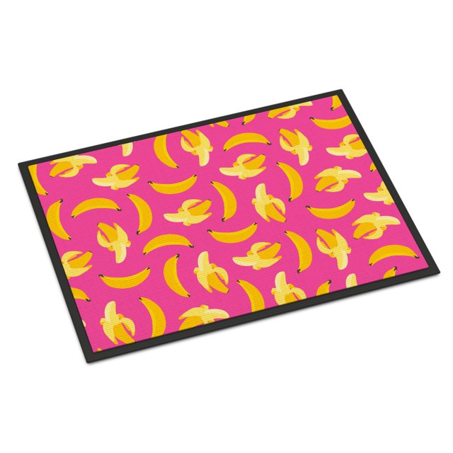 "Treasures Bananas on Pink Felpudo 24"" H x 36"" W Multicolor" Caroline's Treasures BB5140JMAT
