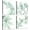 Leaf prints, variant on Leaf Botanical Prints Wall Art: Summer Floral Twig in olivedrab color Pictures Art Print on Canvas for Bathroom (16" W x 16" H x 4 PCS,Multi-Sized)
