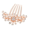 thumbnail image 1 of Hair Comb High-end Easy to Use Sparkling Five Teeth Rhinestone Hair Barrette Hair Styling Accessories, 1 of 7