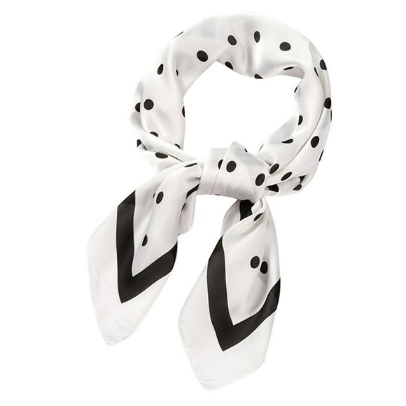 Aayomet Wool Scarf Women Scarves Scarf Scarf Women Dot 70x70cm Neck Scarf (White, 70X70cm)