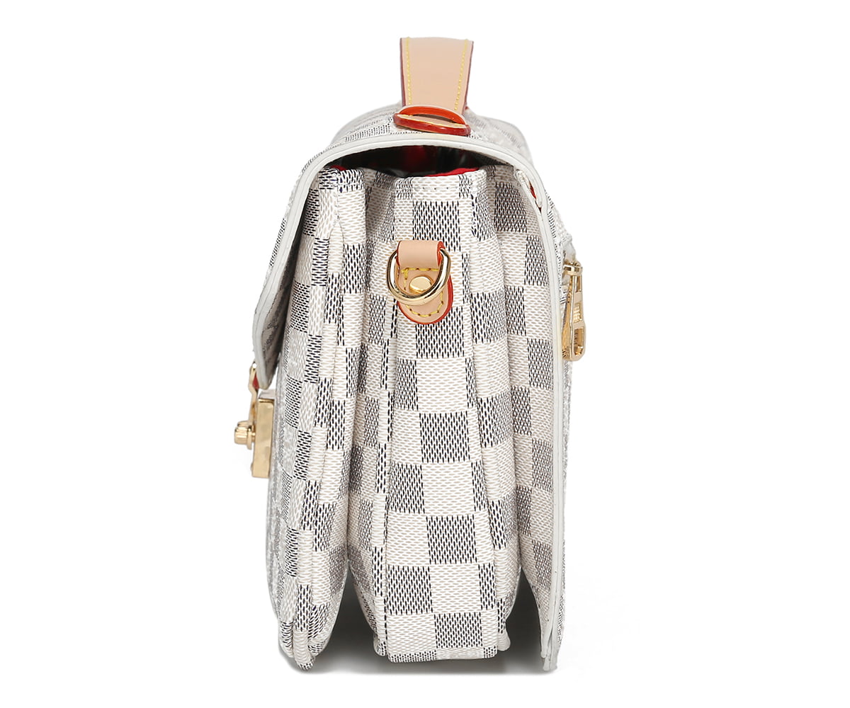 MK Gdledy Checkered Cross Body Bag - Womens Purse Checkered